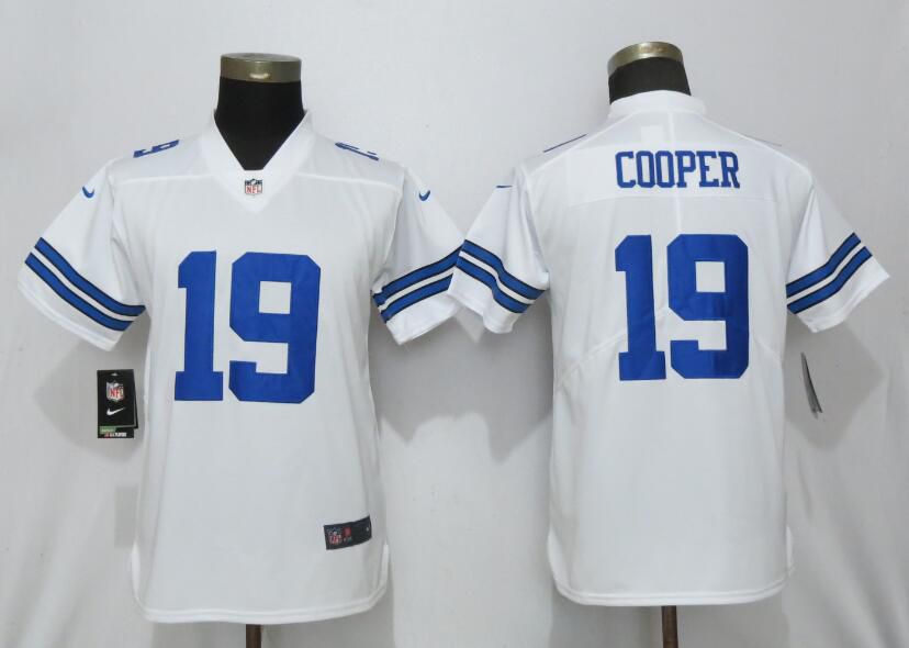 Women Dallas cowboys #19 Cooper White Nike Vapor Untouchable Player NFL Jerseys